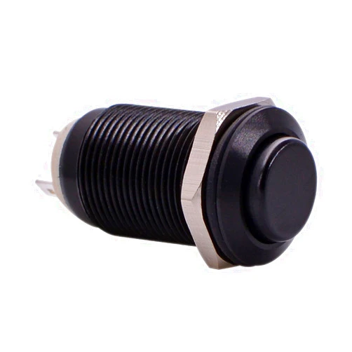 URTONE Latching Push Button Switch, URTONE UR129, 1NO ON/Off DC/AC 36V 2A Aluminum Alloy Metal Shell Suitable for 12mm 1/2
