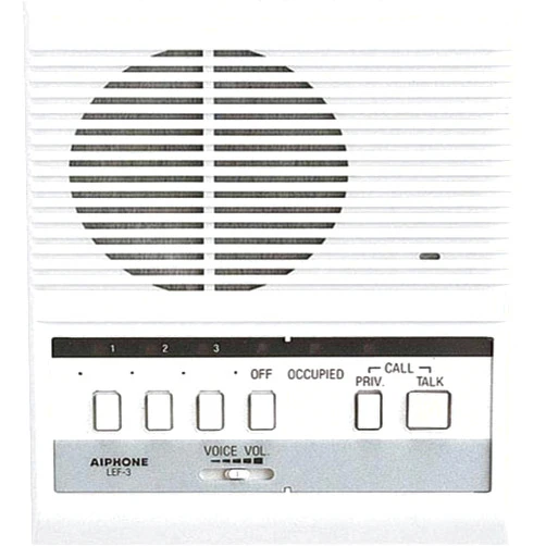 Aiphone LEF-3 Open Voice Selective Call Master Intercom, Accepts Up to Three Connecting Door, Sub-Master, or Master Intercoms