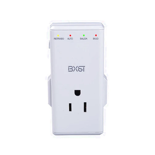 BXST Brownout Surge Protector Four Outlet Plug Voltage Protector for Home 350° Rotating Plug Delay Adjustable Surge Protector for Refrigerators TV 140J V160（120V）