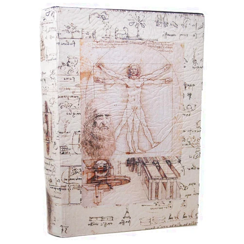 Asluco Enchanted Boxes Famous Painters Decorative Book Boxes1-0.5 x 8 x 2.75 inches (Leonardo da Vinci 2)
