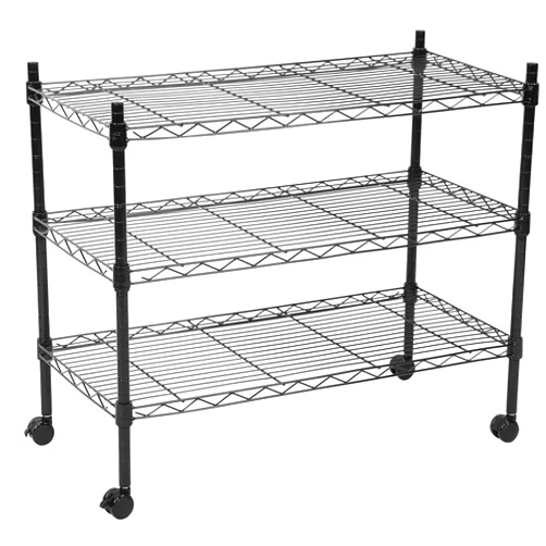 Healsmart Heavy Duty 3-Tier Shelving Units Adjustable, Wire Shelf with 750 lbs Capacity (250 per Shelf), 30