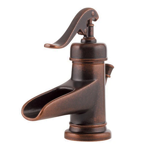 Pfister LG42-YP0U LG42YP0U Ashfield single Control 4 inch Centerset Bathroom Faucet In Rustic Bronze,