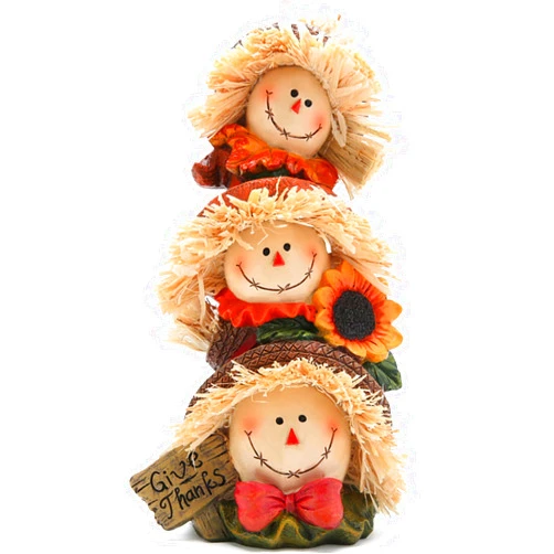 Hodao Autumn Thanksgiving Scarecrow Decoration Handmade Thanksgiving Decoration for Living Room Garden Dining Room Decoration Gifts