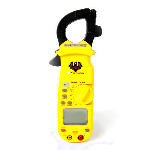 UEi Test Instruments UEi DL369 Digital Clamp Meter HVAC Auto-Ranging 4000 Counts Volt Meter AC Amp Meter Measures AC Current AC/DC Voltage & Microamps Capacitance Resistance Diodes NCV Continuity Tester Live Wire Test