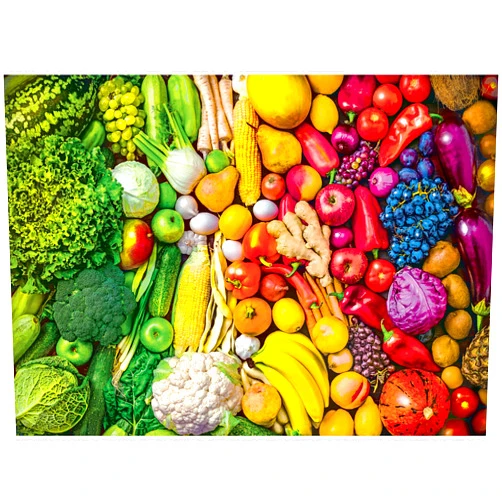 RoseArt - Kodak Premium - Rainbow Superfoods - 1000 Piece Jigsaw Puzzle for Adults