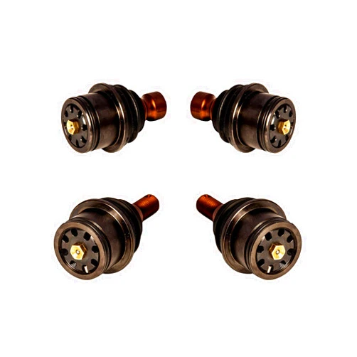 SuperATV Super Duty Replacement Ball Joint for Can-Am Maverick (2013-2018) - 2 Upper & 2 Lower Ball Joint - Double the Strength of Stock