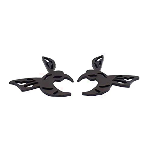 UpAuto 2X Super Bee SCAT Pack Challenger Emblem 3D Metal Sticker Decals for Decoration (Black)