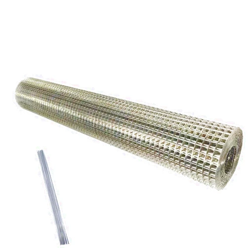SCRMUSHUZI Stainless Steel Hardware Cloth Size:23Gauge 1/4inch 16inchx8Feet 304 Stainless Steel Welded Wire Mesh Supports Poultry Netting Cage Fence,Keep The Animals Out, Protecting New Plants