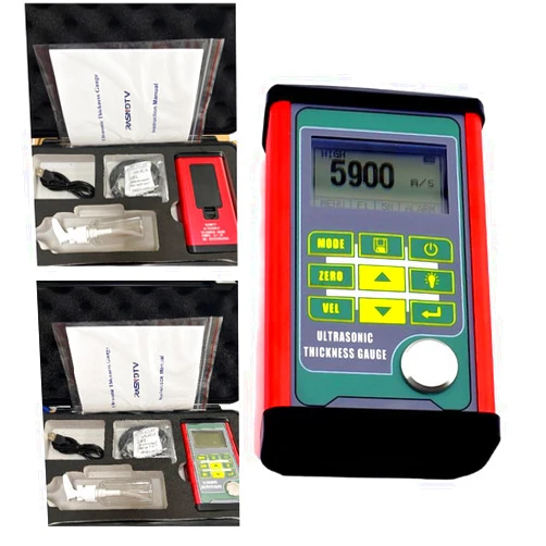 RASNDTV Ultrasonic Thickness Gauge NDT330 Applicable Material Including Metals, Nylon, PVC and The Other Material That ultrasonic Wave Well Transmit-ted.