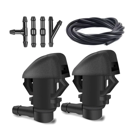 Deemars Windshield Washer Nozzles Kit, Front Windshield Spray Nozzles Wiper Spray Washer Jet and Fluid Hose with Connectors for Honda Pilot 2009-2012 2014 2015, Replaces OEM # 76810-SZA-A01ZA