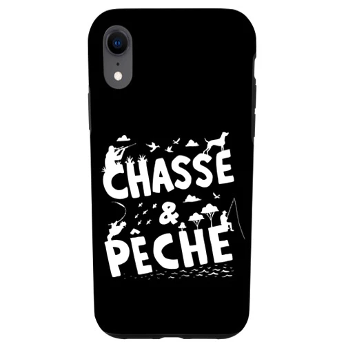 Great French TV Fishing Hunting Art Quote Design iPhone XR Chasse & Pêche French Fishing Hunting Quote Design Case