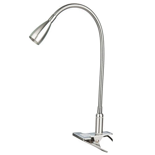 Meanyee Touch Switch Stepless Dimmable Flexible Clip On Desk Lamp/Clip on Lights Dimming Clamp Table Lamp/Clamp on Lights for Reading/Working/Study/Bedside/Bedroom/Book Lights(Warm White3000-3200K)