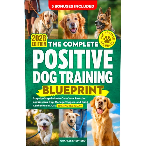 Charles Shepherd The Complete Positive Dog Training Blueprint: Step-by-Step Guide to Calm Your Reactive and Anxious Dog, Manage Triggers, and Build Confidence in Just 10 Minutes a Day (Positive Dog Training Books)