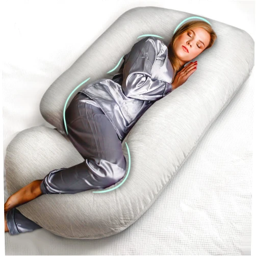 ORNAMIC Pregnancy Pillows for Sleeping - U Shaped Full Body Pillow Support, 57inch Cooling Maternity Pillow for Pregnant Women, Support for Belly, Back, Legs. Pregnancy Gifts & Pregnancy Must Haves for Adult
