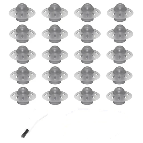 MicroEar Hearing Aid Domes - Open Dome for Phonak SDS 4.0 Marvel & Paradise Models Ear Tips Accessories Replacement (Medium 20pcs Pack)