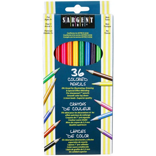 Sargent Art 22-7236 36-Count Assorted Colored Pencils
