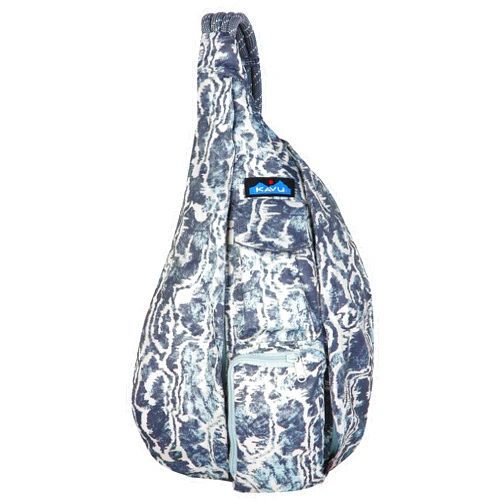KAVU Original Rope Sling Bag with Adjustable Rope Shoulder Strap - Motion Undertow