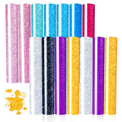 HTVRONT Glitter Heat Transfer Vinyl Bundle - 15 Pack 12