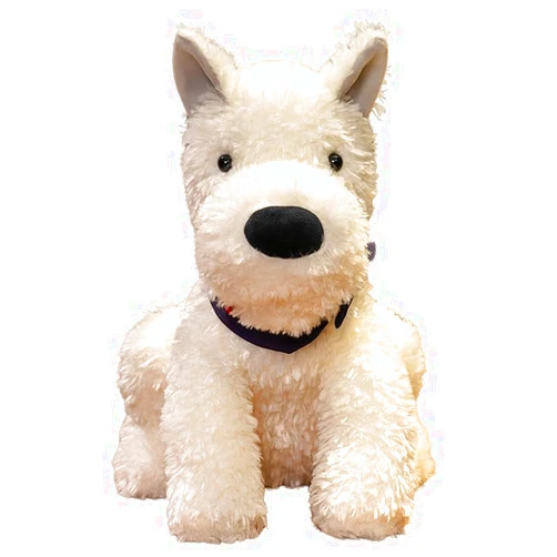 GUGUMAO Plush West Highland White Terrier Stuffed Animal, Birthday for Baby Girl Boy Kid 13 in