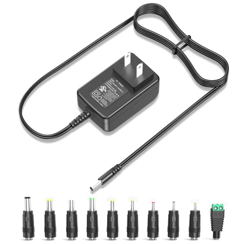 PERFEIDY 29V 1A 0.5A Charger 29.0V 1.0A Power Cord AC Adapter 29W Switching Power Supply DC 29V 1000mA 500mA Adaptor Regulated Transformer with 10 Interchangeable Jacks Plug UL Listed