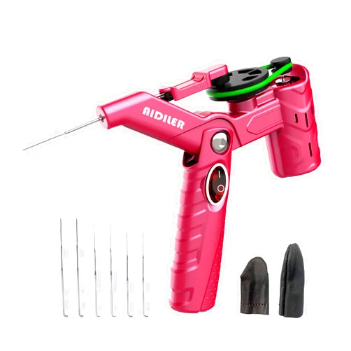 AIDILER Needle Felting Machine Electric Felting Machine Automatic Wool Felting Tool Electric Felting Needles for Craft Feltingl (Hot Pink)