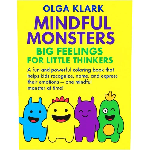 Olga Klark Mindful Monsters: Big Feelings for Little Thinkers: A mindful coloring book that helps kids understand their emotions