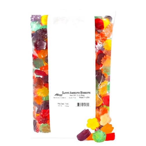Albanese Confectionery Gummi Awesome Blossoms, 5 Pound Bag