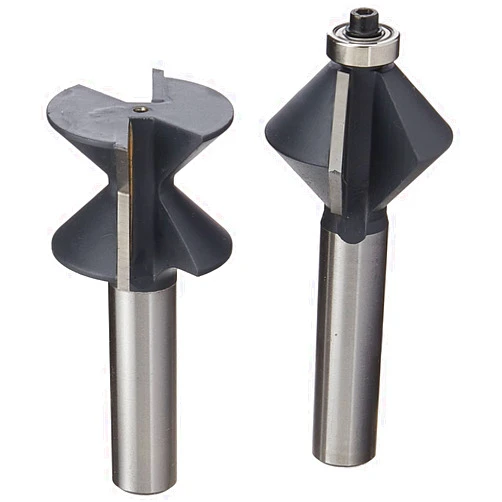 MLCS 7732 90 Degree Edge Banding 2 Piece Set, 1/2-Inch Shank