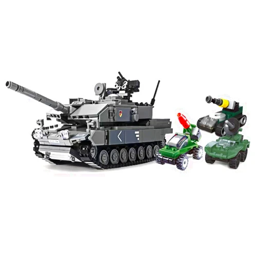 Pawows Leopard 2A7+ Tank Building Block, Military Army WW2 Tank Model Kit, Construction Set Gift Giving Toys for Teens and Adult (898 PCS)，Toys Gifts for Kid and Adult.