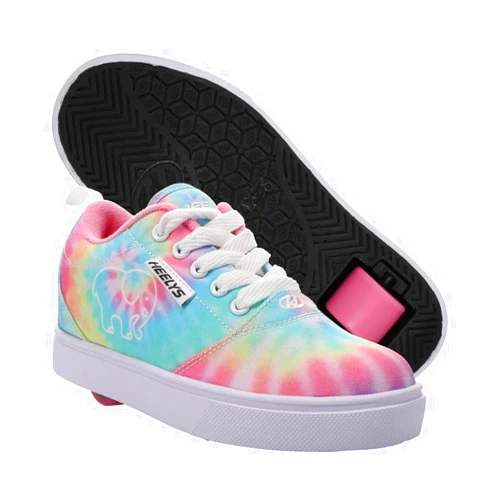 HEELYS Youth Girls Pro 20 Prints Ivory Ella Wheels Skate Sneaker Shoes