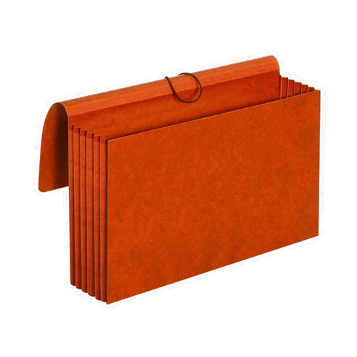 Pendaflex Globe-Weis/Pendaflex 100% Recycled File Wallets, 5.25-Inch Expansion, Elastic Cord Closure, Legal Size, Brown, 10-Count (73376R)