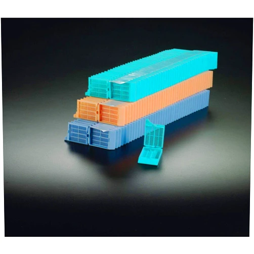 Simport Scientific M405-4T - Color : Green - Unisette Tissue Processing/Embedding Cassette in Quickload Stacks for Primera Printers, Simport Scientific - Case of 1,000