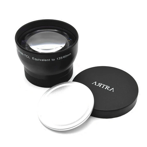 ARTRA LAB FUNKYFRAME TCL 60mm Tele Conversion Lens Compatible with Fujifilm X100 / X100V / X100F / X100T Cameras, Telephoto Attachment, Black