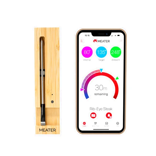 MEATER Original MEATER: Wireless Bluetooth Smart Meat Thermometer | for The Oven, Grill, BBQ, Kitchen | iOS & Android App | Apple Watch, Alexa Compatible | Dishwasher Safe