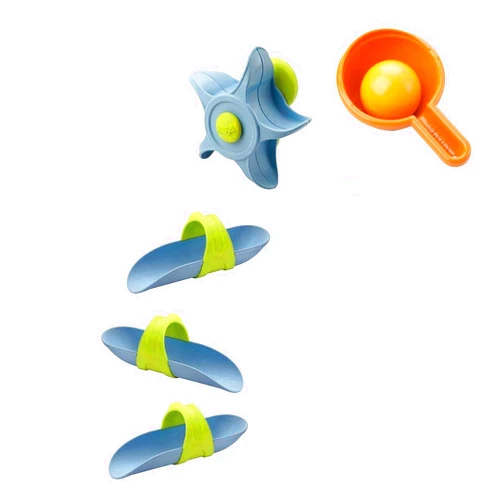 HABA Bathtub Ball Track - 6 Piece Play Set - Fosters Experimentation & Creativity for Ages 3 and Up
