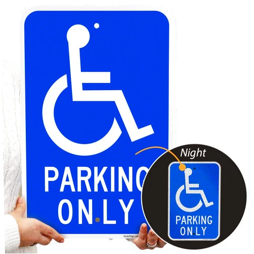 SmartSign Basics Handicap Parking Sign | 12