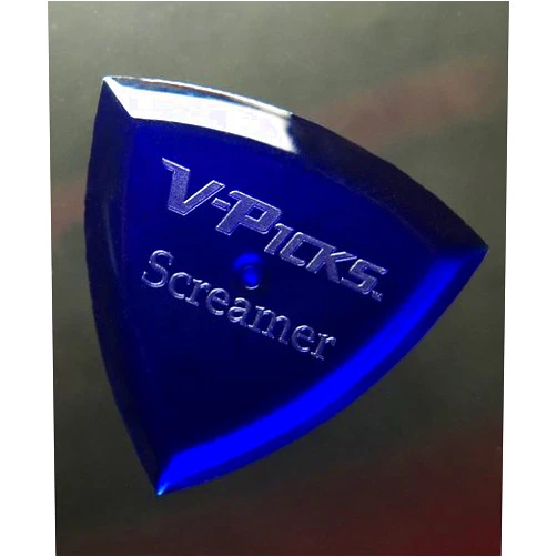 V-Picks Screamer Sapphire Blue Guitar Pick-Pack (x3) SCRBL w/Bonus RIS Pick (x1)