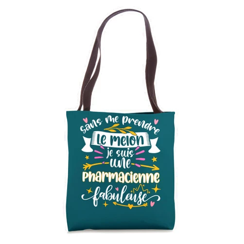 Idee Cadeau Pour Pharmacienne Préparatrice Drôle Une Pharmacienne Fabuleuse Femme Etudiant en Pharmacie Etude Tote Bag