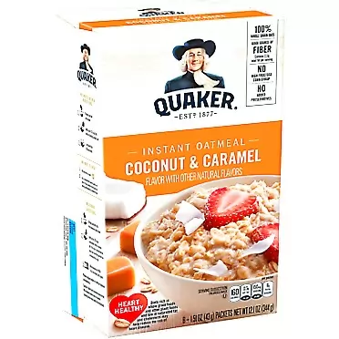 Quaker Quaker Instant Oatmeal, Coconut & Caramel, 6 Pound