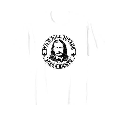 Sunshine Boy Graphic Arts WILD BILL HICKOK - ACES AND EIGHTS T-Shirt