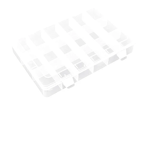 Bouti1583 Floss Organizer Storage Box With 18 Compartments & 100 Bobbins, Clear, 10.5