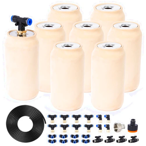 Tbpro 8pcs 4x4x8in 41oz Drip Irrigation System Olla Watering System Insert Devices for Vacation Garden Use Terracotta Olla Pots Automatic Tree Waterer Plant Watering Devices