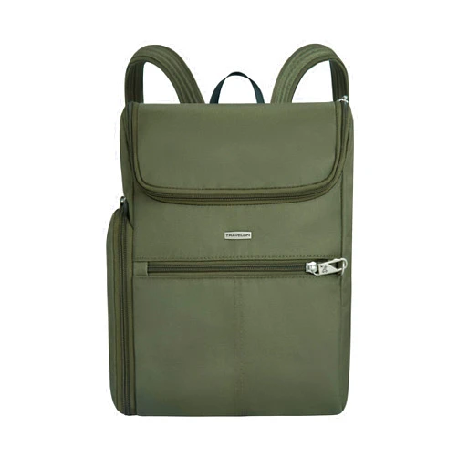 Travelon Anti-Theft Classic Small Convertible Backpack, Green, One Size