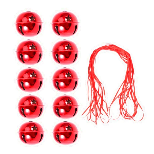 Happyyami 11Pcs Vintage Christmas Bell Xmas Wedding Bells Decoration DIY Charms Jewelry Making Sleigh Bell Ornament DIY Bells Wreath Jingle Bell Craft Star Choker Celebrity Bell Ornaments