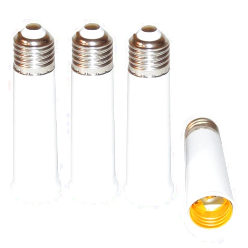 DBKMPZ E26 Socket Extender, E26 to E26 Lamp Socket, 12CM/4.72 Inch Socket Extension Adapter,E26 to E26 Lamp Bulb Socket Extension, Lamp Holder Adapter (4 Pack)