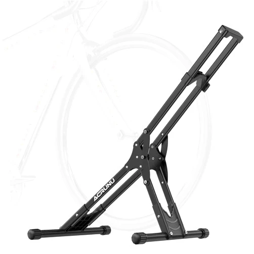 ACRUNU Bike Floor Stand Rack- Indoor Bike Stand for Garage/Home - Bike Storage Bicycle Parking Rack Fit 20”-29” Mountain Road Bikes, Indoor Outdoor Cycling Storage Organizer