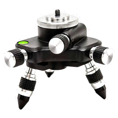 AHBLQD Laser Level Adapter Micro-adjust Fine Metal 360-Degree Rotating Base Tripod Connector, Standard 1/4 