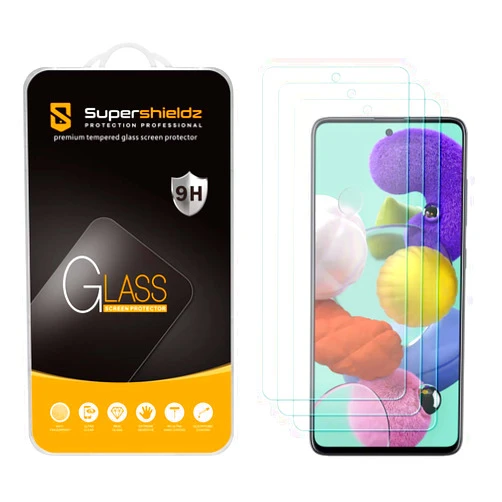Supershieldz (3 Pack) Designed for Samsung Galaxy A72 / A72 5G Tempered Glass Screen Protector, Anti Scratch, Bubble Free
