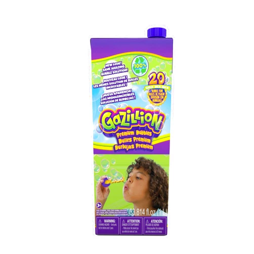 Gazillion Bubbles, Original Premium Bubbles 1L Box: Giant, Vibrant, And Safe Bubbles With Eco-Friendly Packaging