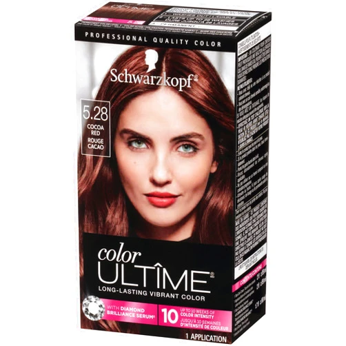 Schwarzkopf Color Ultime Hair Color Cream, 5.28 Cocoa Red (Packaging May Vary)